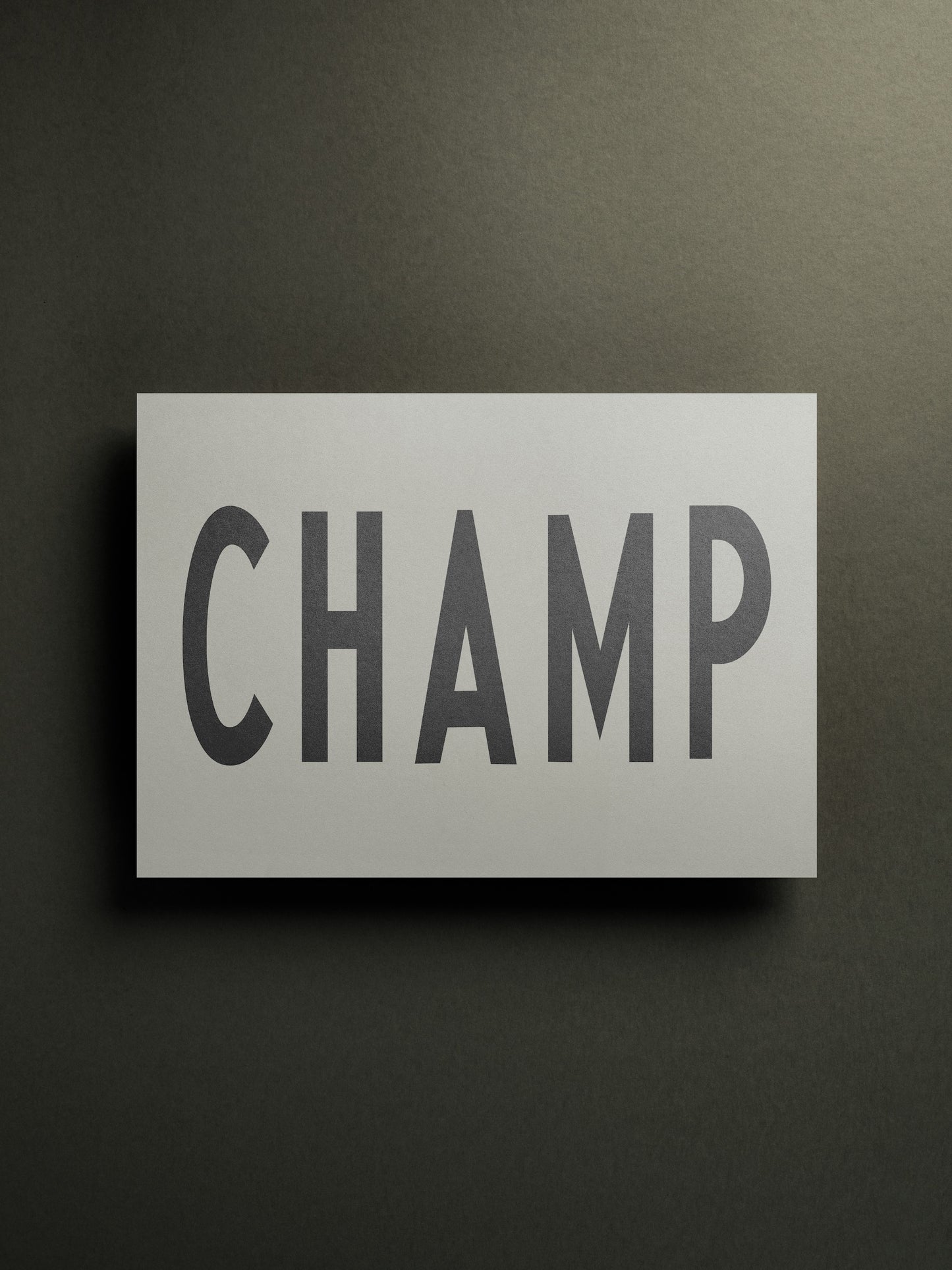 CHAMP PRINT | 12 1/2 X19
