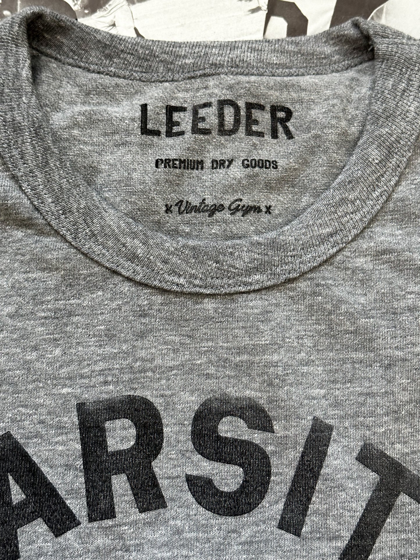 VARSITY ROSTER HAND STAMPED TEE | GREY TRI-BLEND