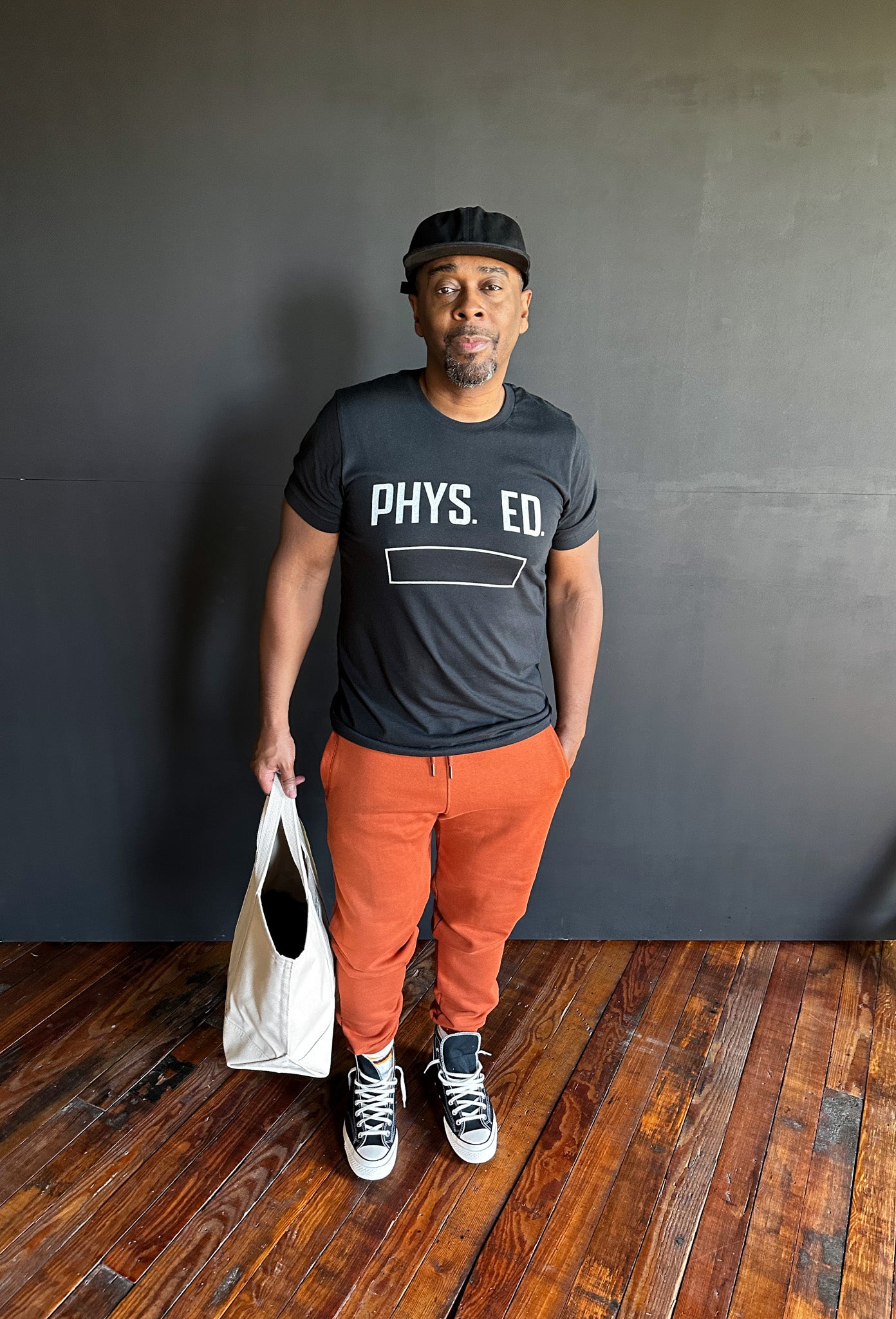 PHYS. ED. TEE | VINTAGE BLACK